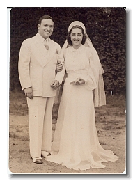 Proser, Carl and Helen wedding photo Feb 2 1941